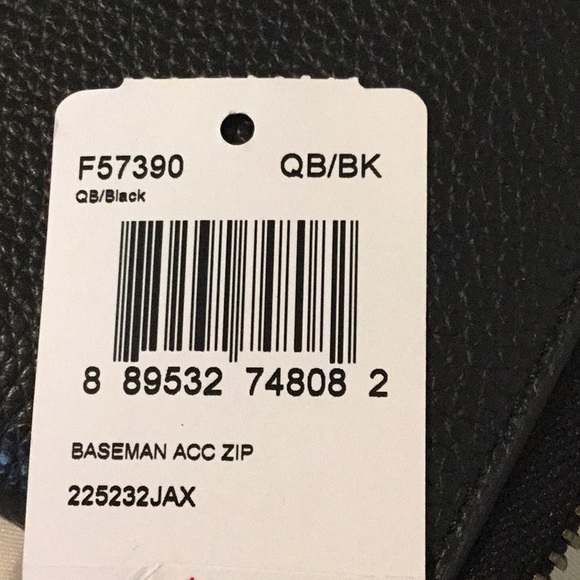 NWT Coach X Limited Edition Base Man Black Leather Zipper Wallet - Picture 14 of 16